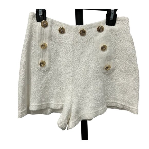 Vintage Cache White Terry Cloth Embroidered Eagle Stars Lounge Set Size S Y2K - Picture 3 of 13